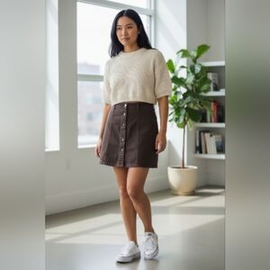 ARMY GREEN MINI SKIRT